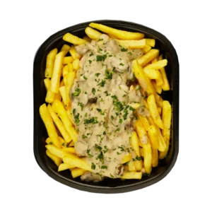 سیب زمینی با سس قارچ